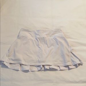 White Lululemon tennis skirt